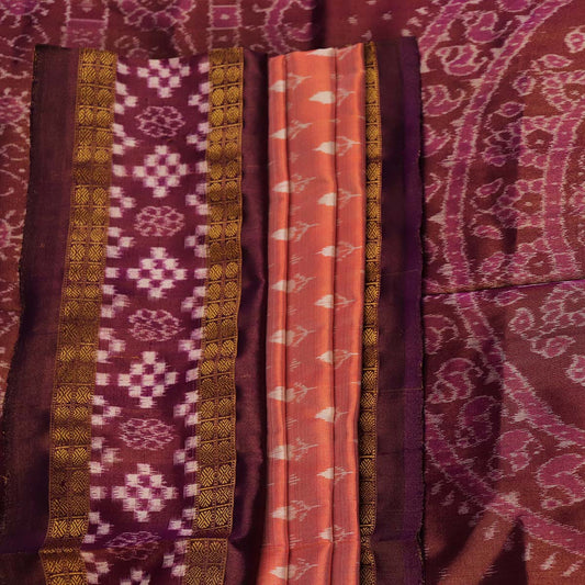 Handloom Sambalpuri Tissue Silk Saree