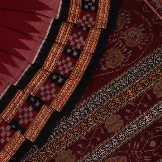 ବମ୍କାଇ କଟନ୍ ସାରି - ମାରୁନ୍ |