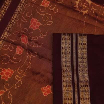 ହ୍ୟାଣ୍ଡଲୁମ୍ ସମ୍ବଲପୁରୀ ଟିସୁ ରେଶମ ସାରି |