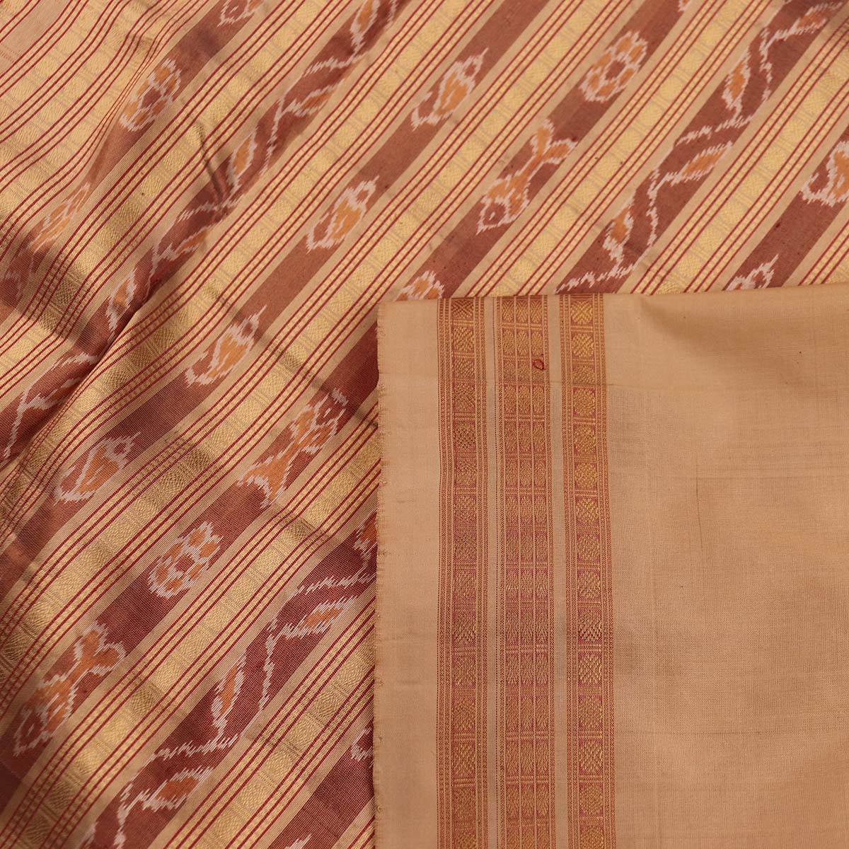 Handloom Sambalpuri Tissue Silk Saree