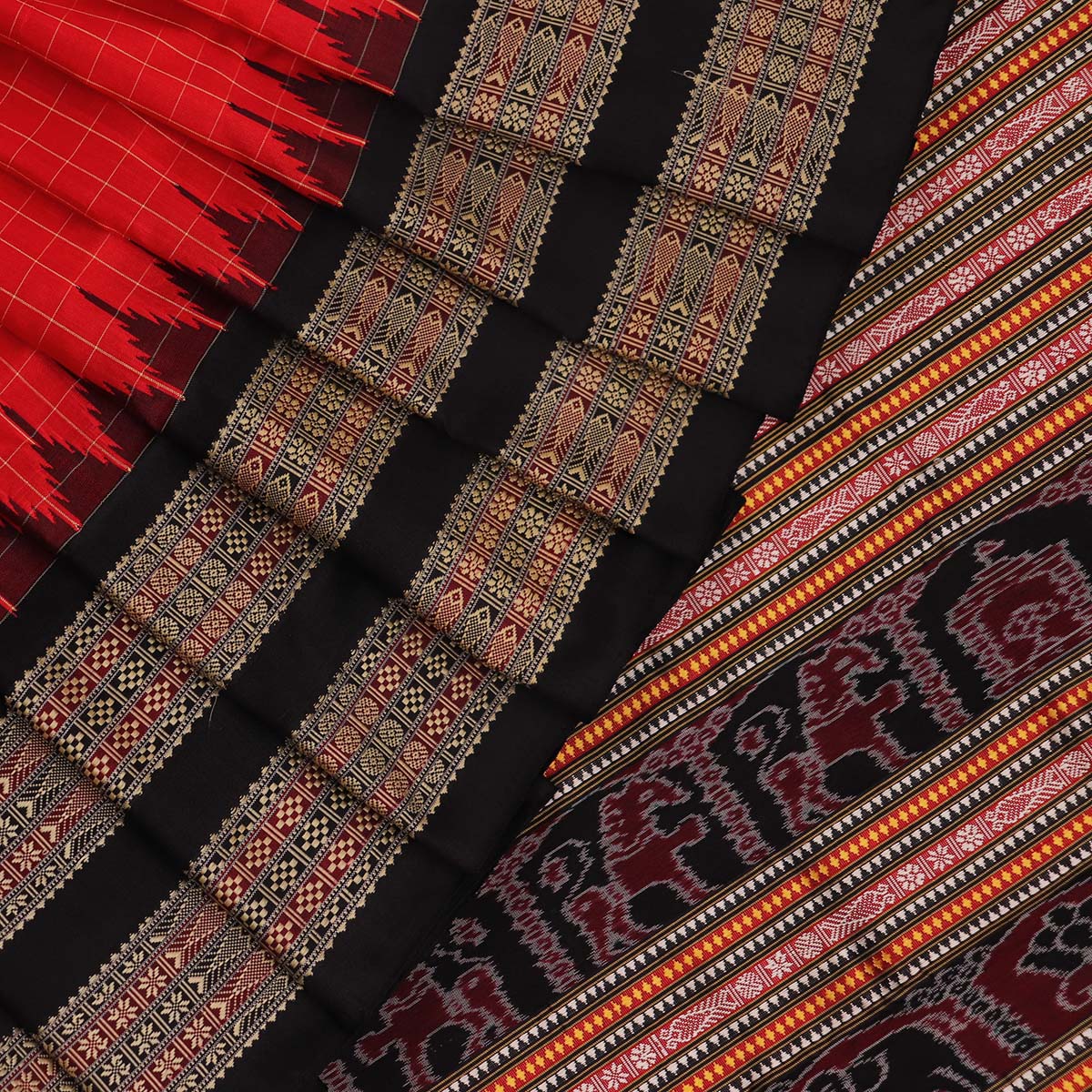 Sambalpuri Handloom Silk Saree - Luxurious Pata