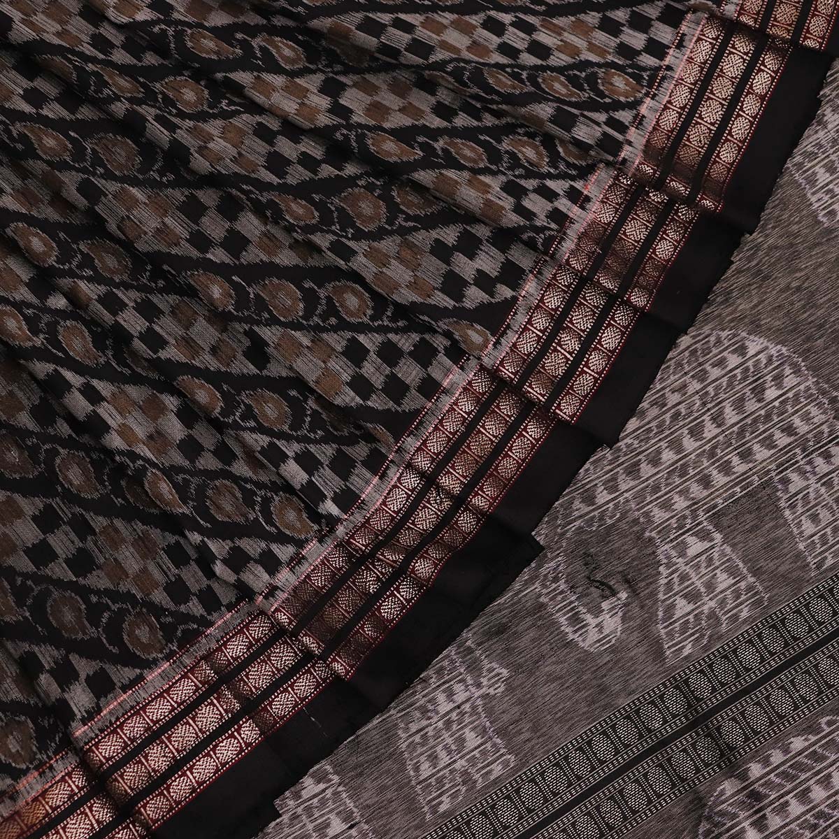 Sambalpuri Handloom Silk Saree - Luxurious Pata