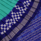 Handloom Blue Sambalpuri Silk Saree with Blue border