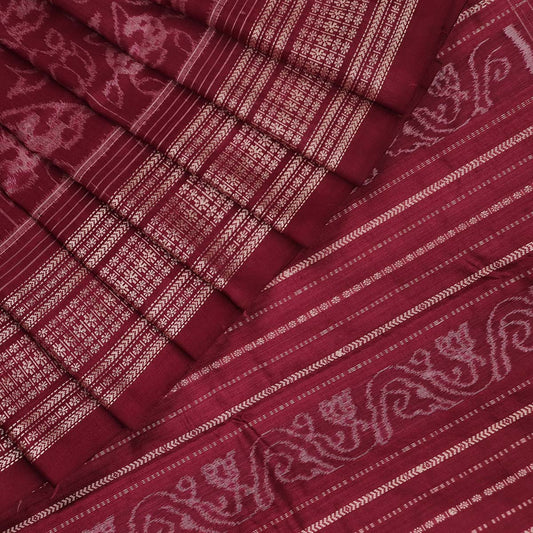 ସମ୍ବଲପୁରୀ ହ୍ୟାଣ୍ଡଲୁମ୍ ରେଶମ ସାରୀ - ବିଳାସପୂର୍ଣ୍ଣ ପାଟା |