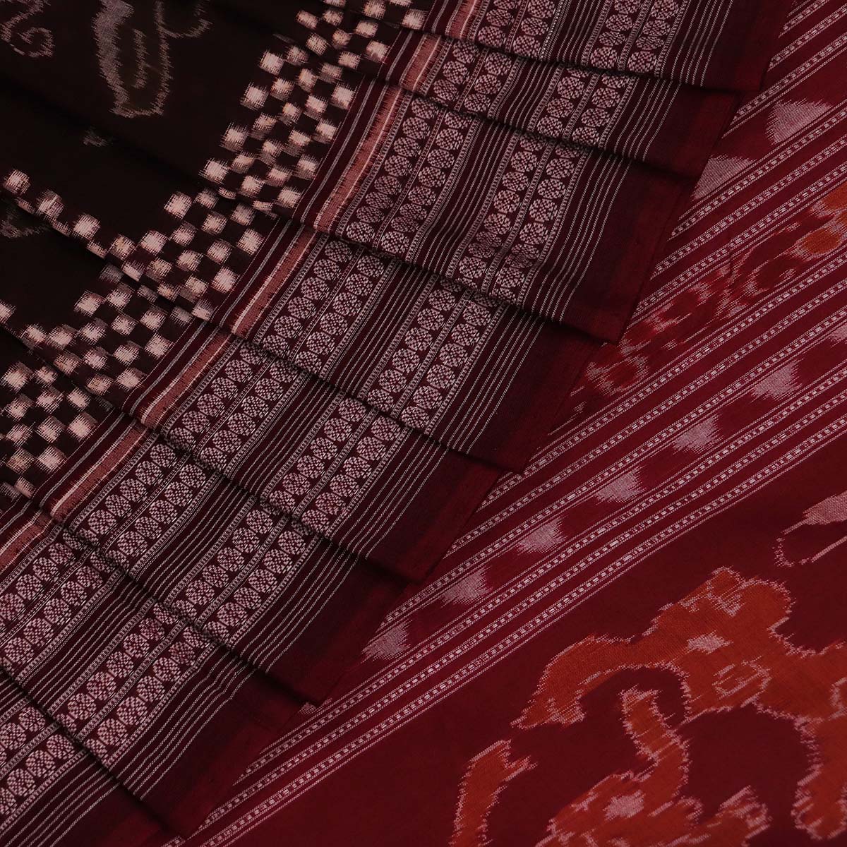 Handloom Sambalpuri Cotton Ikkat  Saree