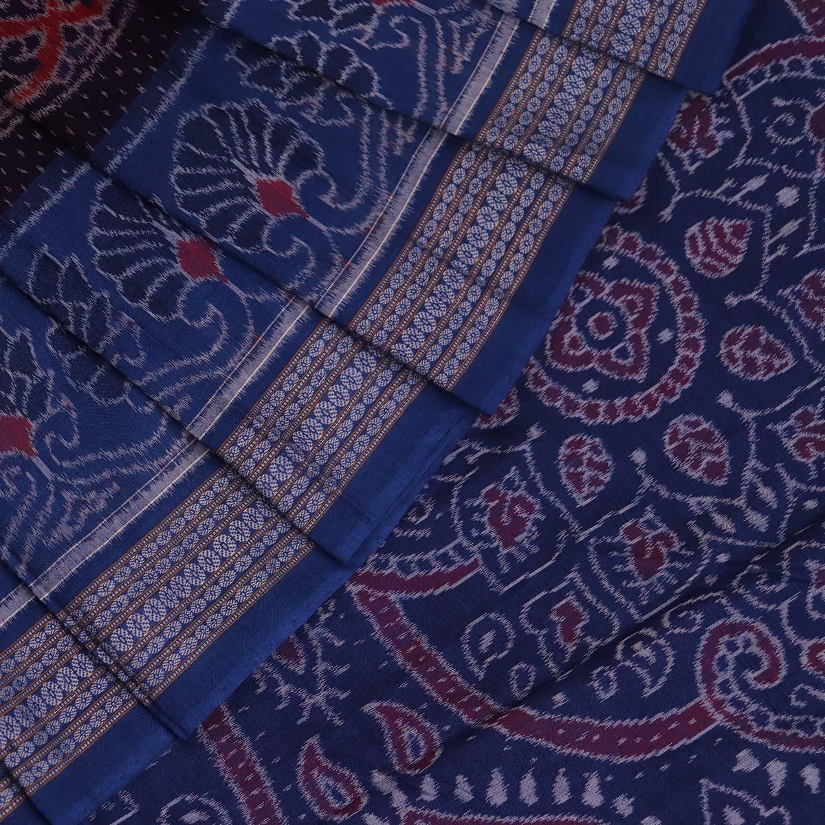 ହ୍ୟାଣ୍ଡଲୁମ୍ ସମ୍ବଲପୁରୀ କଟନ୍ ଇକକେଟ୍ ସାରି |