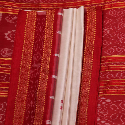 ସମ୍ବଲପୁରୀ ହ୍ୟାଣ୍ଡଲୁମ୍ ରେଶମ ସାରୀ - ବିଳାସପୂର୍ଣ୍ଣ ପାଟା |