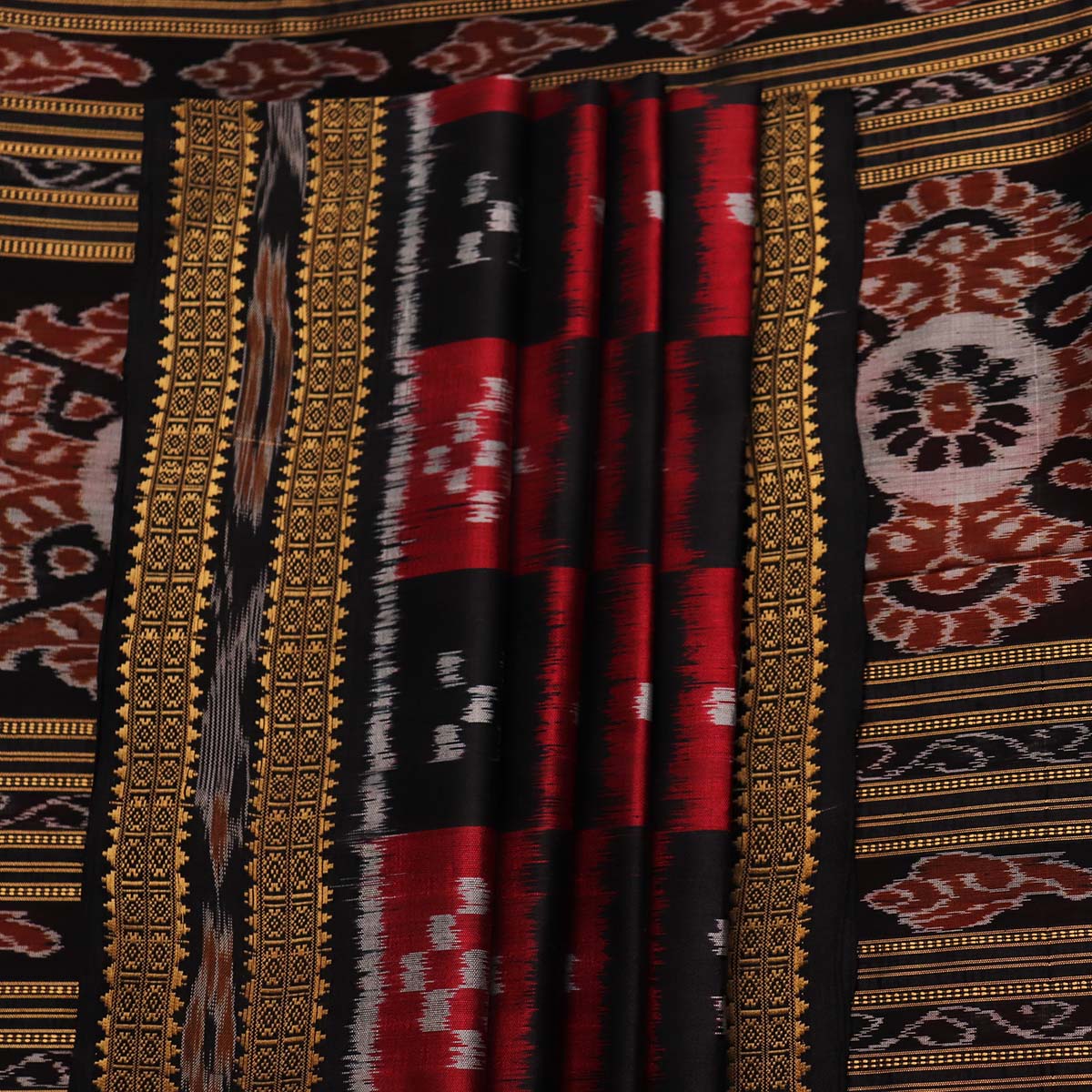 Sambalpuri Handloom Silk Saree - Luxurious Pata