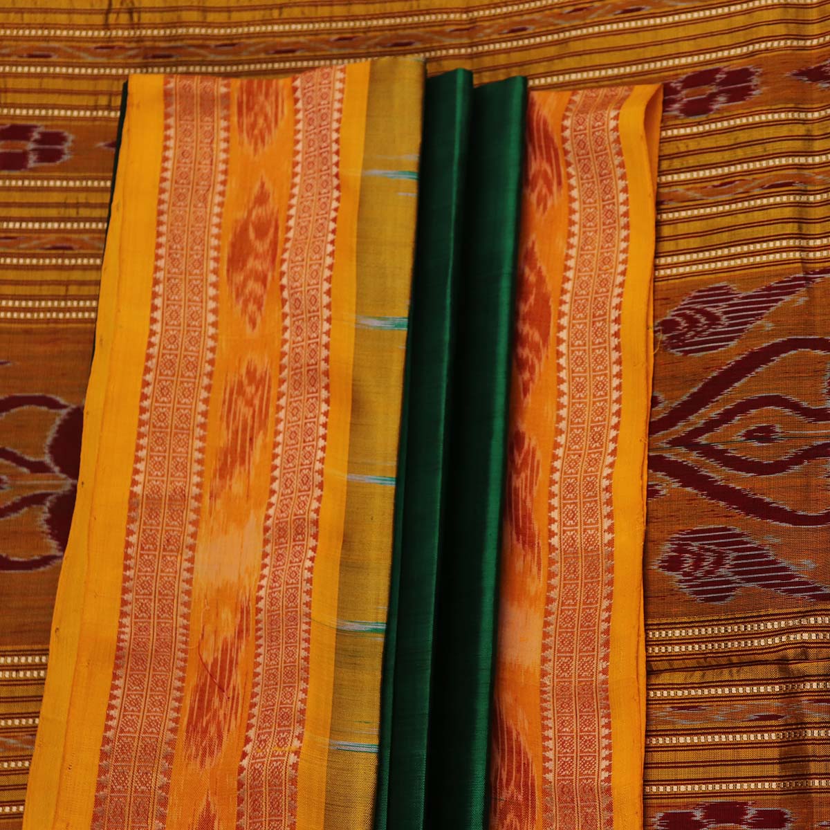 Sambalpuri Handloom Silk Saree - Luxurious Pata