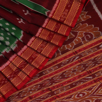 ସମ୍ବଲପୁରୀ ହ୍ୟାଣ୍ଡଲୁମ୍ ରେଶମ ସାରୀ - ବିଳାସପୂର୍ଣ୍ଣ ପାଟା |