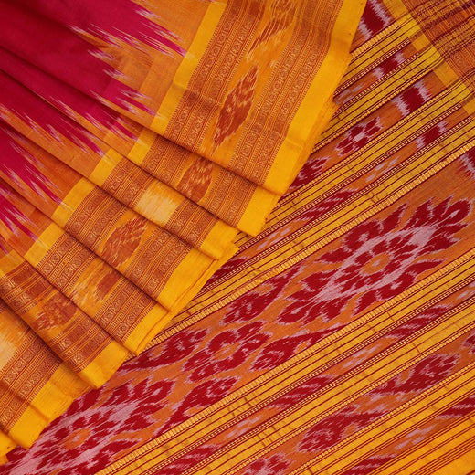 ସମ୍ବଲପୁରୀ ହ୍ୟାଣ୍ଡଲୁମ୍ ରେଶମ ସାରୀ - ବିଳାସପୂର୍ଣ୍ଣ ପାଟା |