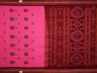 Handloom Bomkai Cotton Ikat Saree