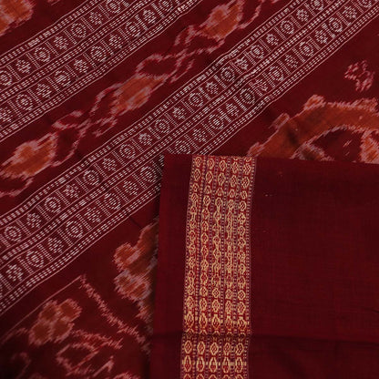 Handloom Bomkai Cotton Ikat Saree