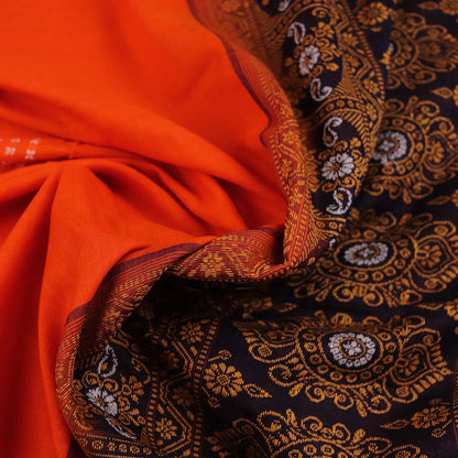Handloom Bomkai Cotton Ikat Saree