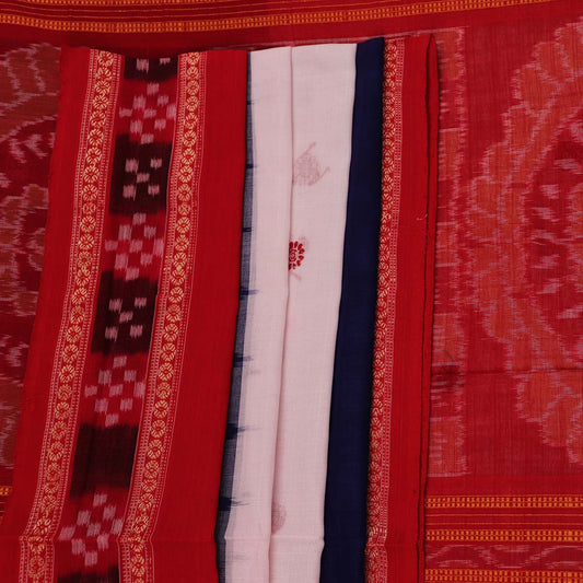 ହ୍ୟାଣ୍ଡଲୁମ୍ ସମ୍ବଲପୁରୀ କଟନ୍ ଇକକେଟ୍ ସାରି |