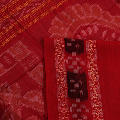 ହ୍ୟାଣ୍ଡଲୁମ୍ ସମ୍ବଲପୁରୀ କଟନ୍ ଇକକେଟ୍ ସାରି |