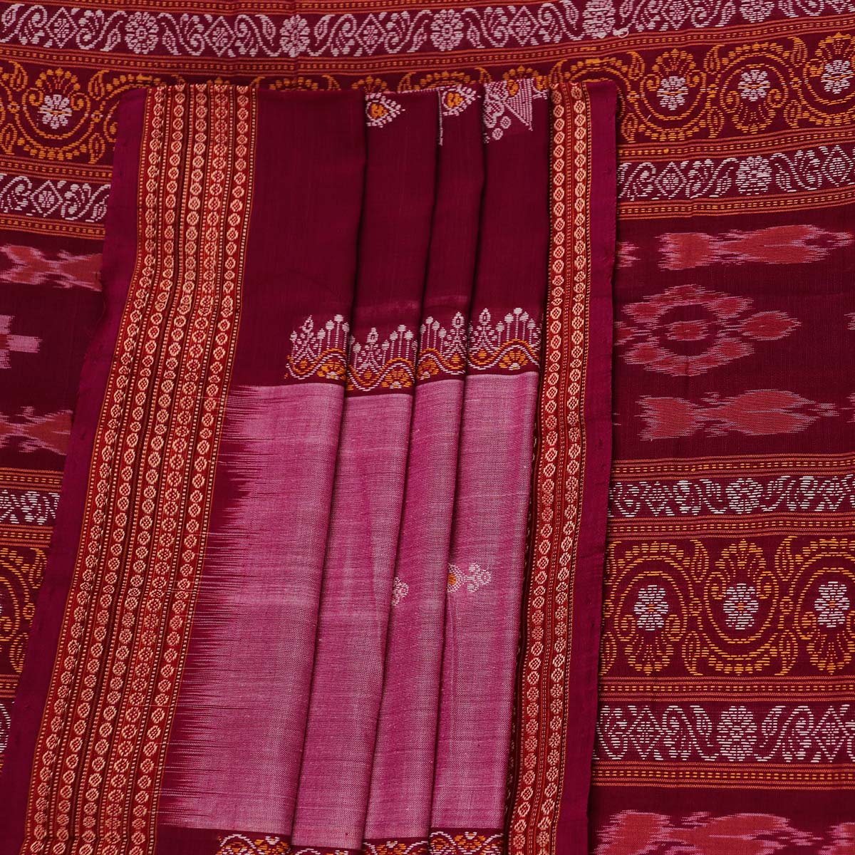 ହ୍ୟାଣ୍ଡଲୁମ୍ ବମ୍କାଇ କଟନ୍ ଇକାଟ ସାରି |