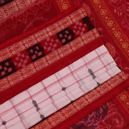 Handloom Sambalpuri Cotton Ikkat  Saree