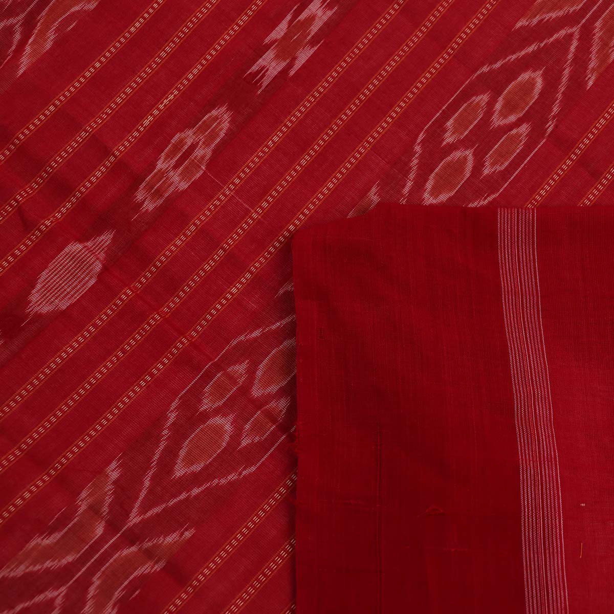 ହ୍ୟାଣ୍ଡଲୁମ୍ ସମ୍ବଲପୁରୀ କଟନ୍ ଇକକେଟ୍ ସାରି |