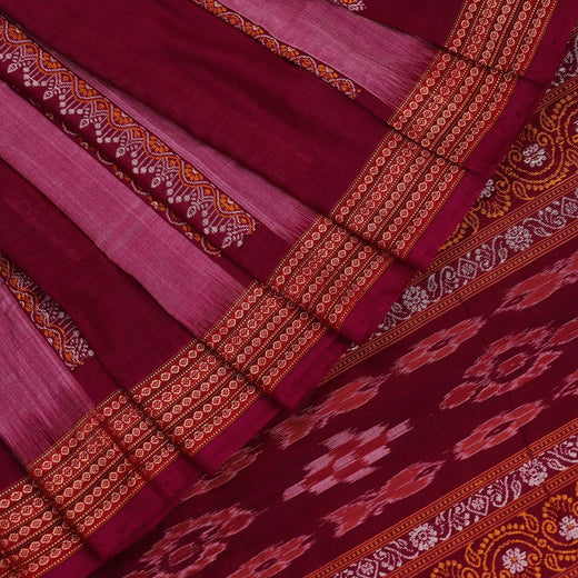 Handloom Bomkai Cotton Ikat Saree