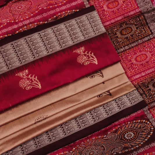 Handloom Silk Bomkai Saree