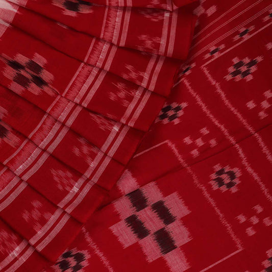 ହ୍ୟାଣ୍ଡଲୁମ୍ ସମ୍ବଲପୁରୀ କଟନ୍ ଇକକେଟ୍ ସାରି |
