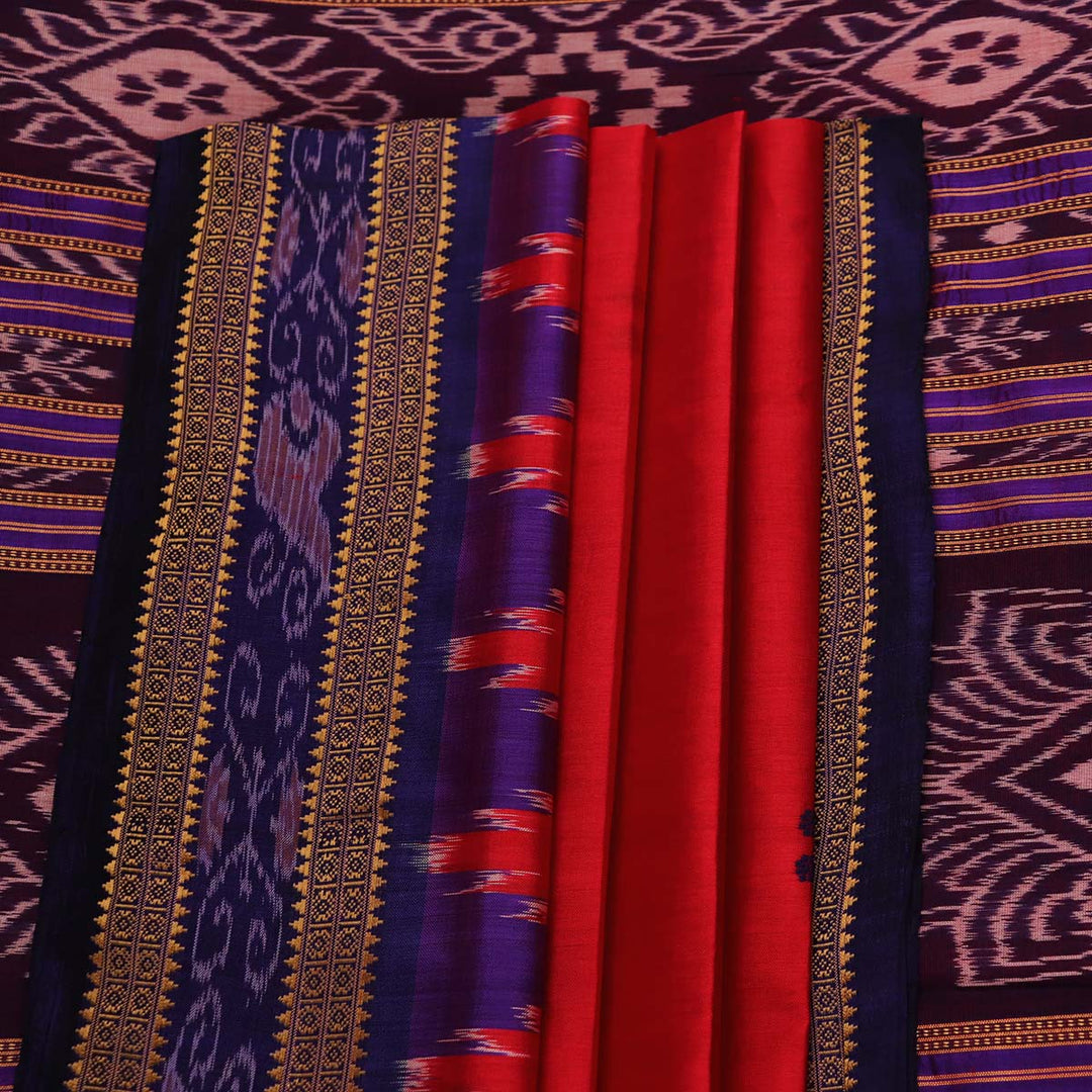 Handloom Khandua Silk Ikat Saree