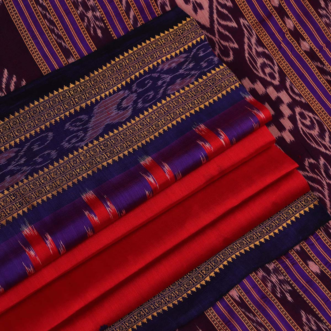 Handloom Khandua Silk Ikat Saree