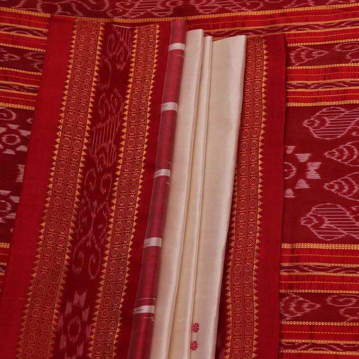 Handloom Khandua Silk Ikat Saree