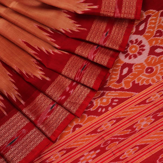 ହ୍ୟାଣ୍ଡଲୁମ୍ ଖଣ୍ଡୁଆ ସିଲ୍କ ଇକାଟ ସାରୀ |