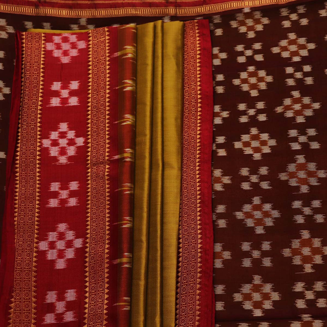 Handloom Khandua Silk Ikat Saree