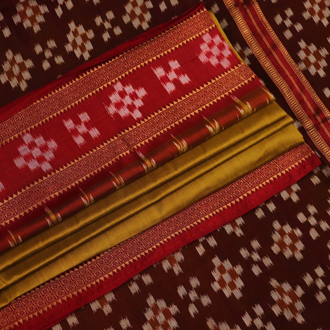 Handloom Khandua Silk Ikat Saree