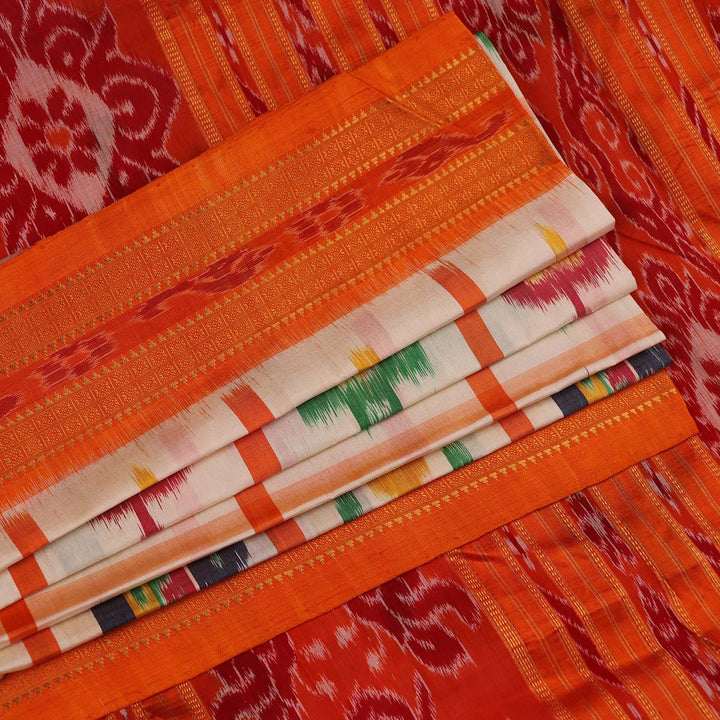 Handloom Khandua Silk Ikat Saree