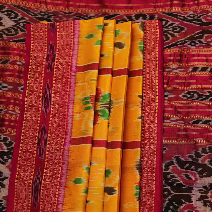 Handloom Khandua Silk Ikat Saree