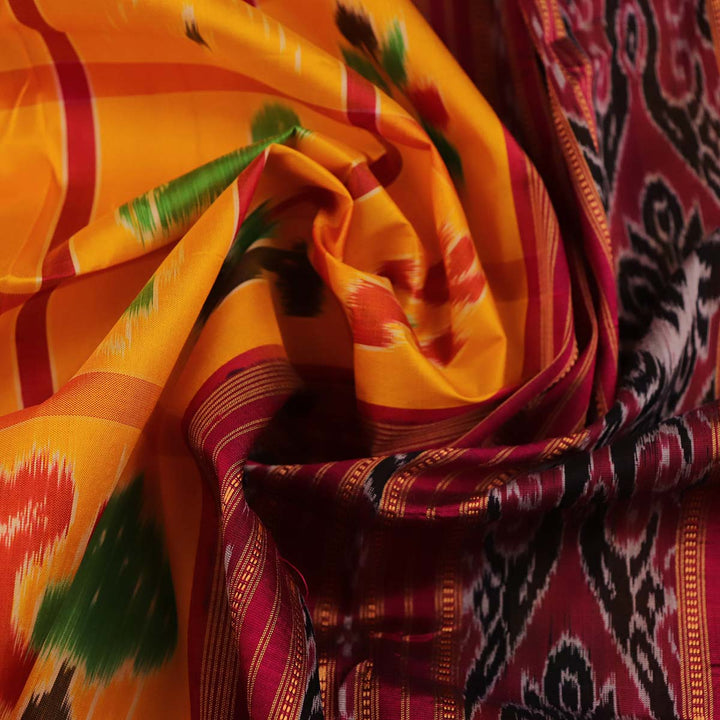 Handloom Khandua Silk Ikat Saree