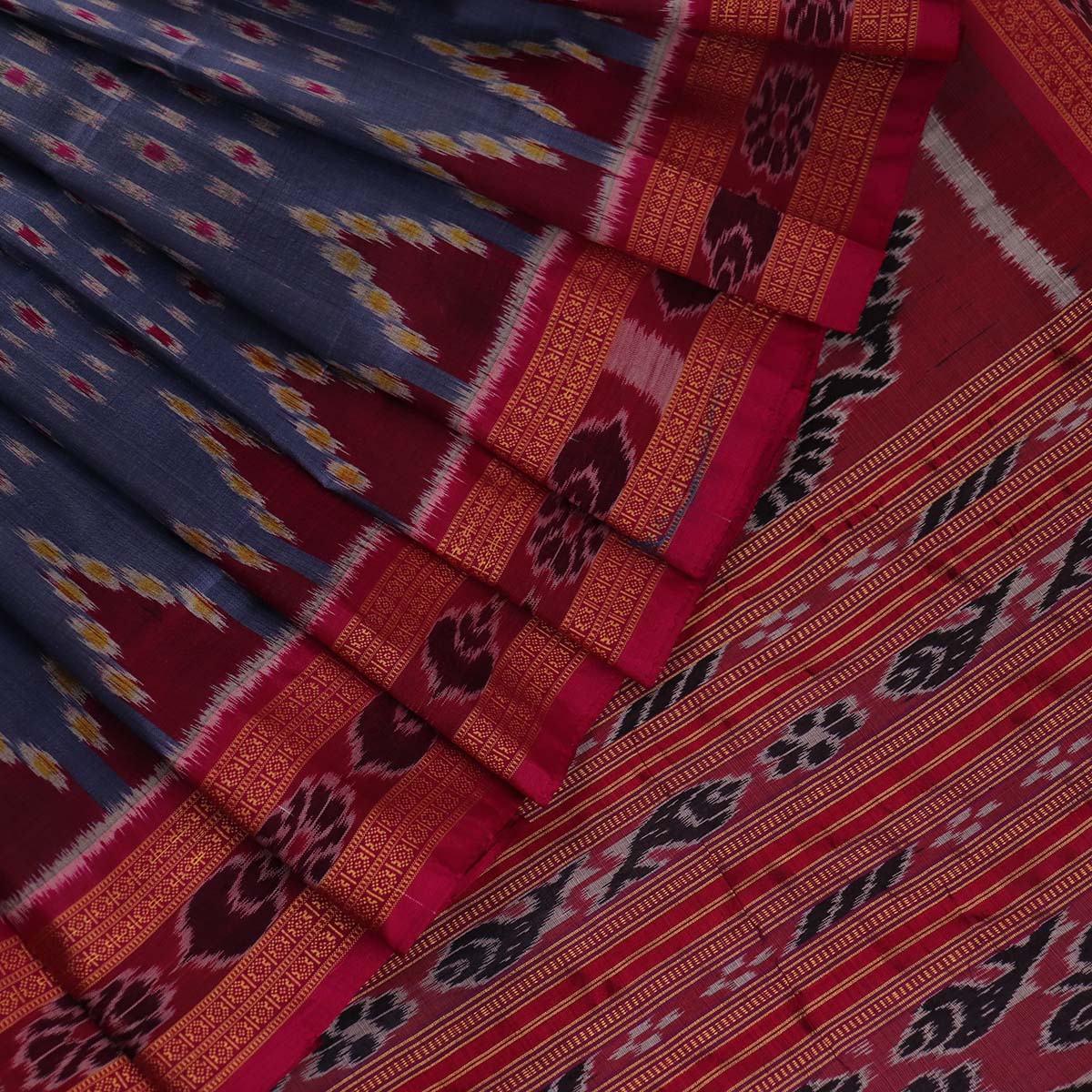 Handloom Khandua Silk Ikat Saree