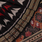Handloom Black Khandua Silk Saree with Black border