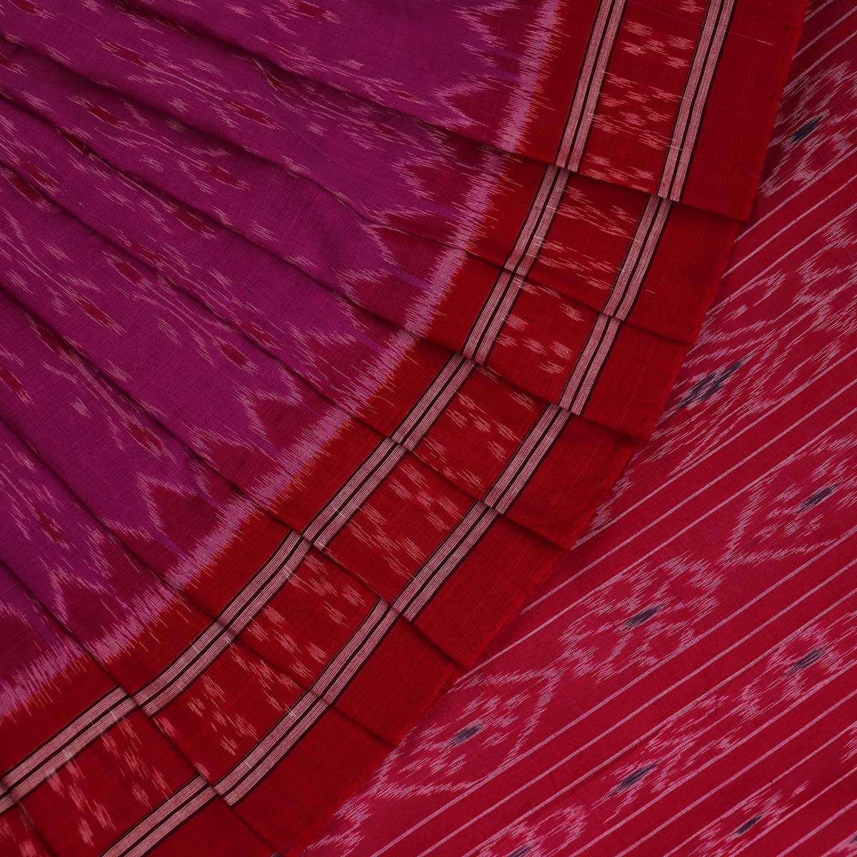ହ୍ୟାଣ୍ଡଲୁମ୍ ସମ୍ବଲପୁରୀ କଟନ୍ ଇକକେଟ୍ ସାରି |