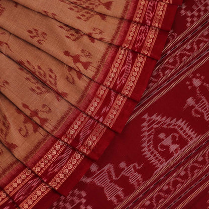 ହ୍ୟାଣ୍ଡଲୁମ୍ ସମ୍ବଲପୁରୀ କଟନ୍ ଇକକେଟ୍ ସାରି |