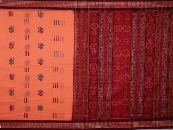 Handloom Bomkai Cotton Ikat Saree