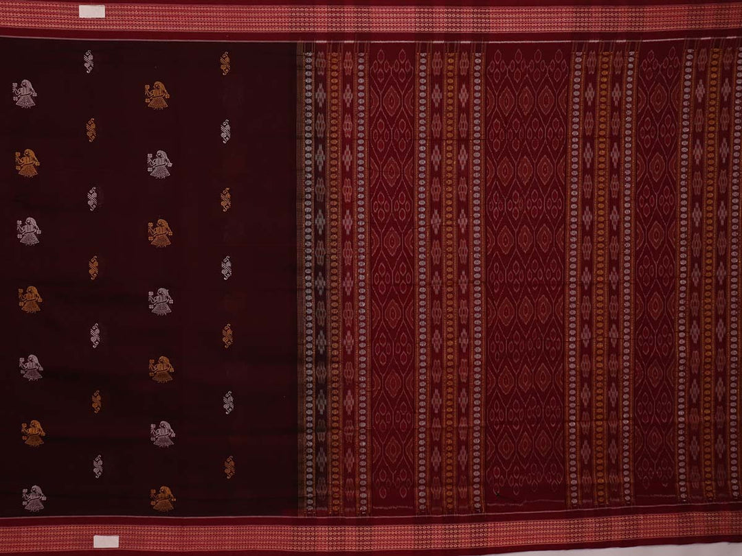 Handloom Bomkai Cotton Ikat Saree