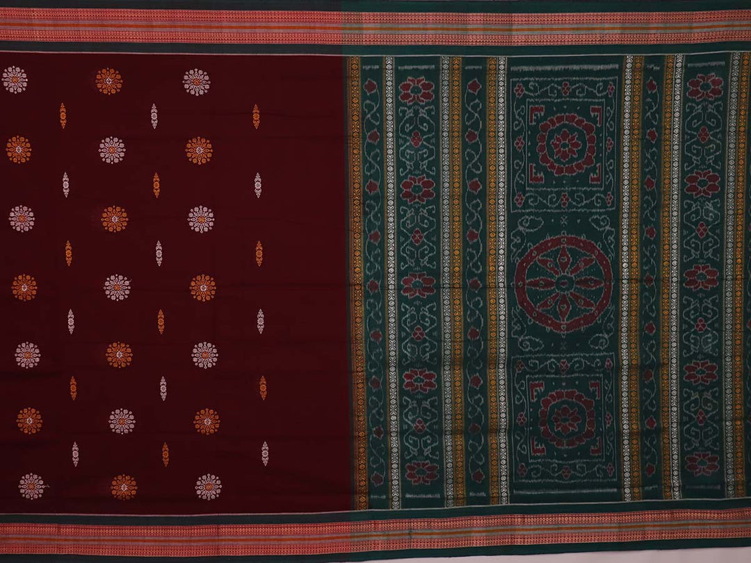 Handloom Bomkai Cotton Ikat Saree