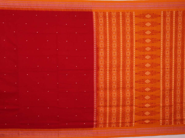 Handloom Bomkai Cotton Ikat Saree