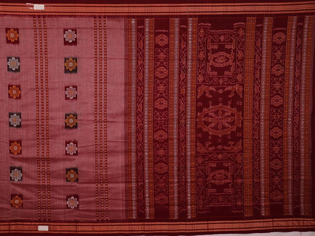 Handloom Bomkai Cotton Ikat Saree