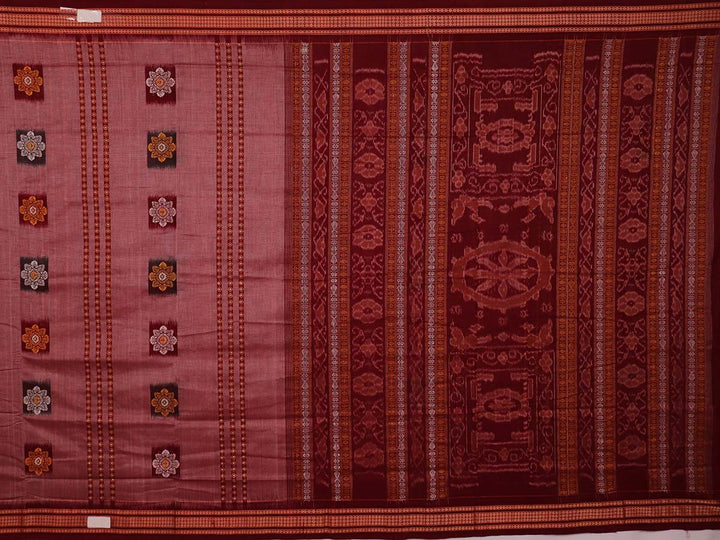 Handloom Bomkai Cotton Ikat Saree