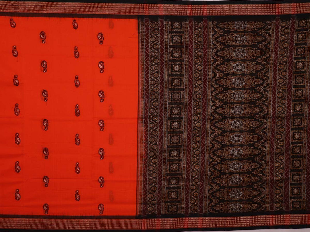 Handloom Bomkai Cotton Ikat Saree