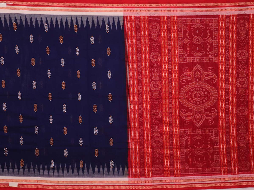 Handloom Bomkai Cotton Ikat Saree