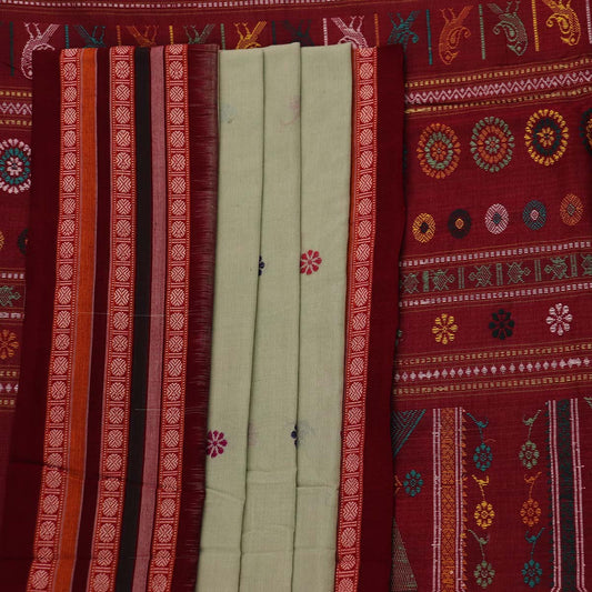 ହ୍ୟାଣ୍ଡଲୁମ୍ ଡୋଲାବେଡି କଟନ୍ ଇକାଟ ସାରି |