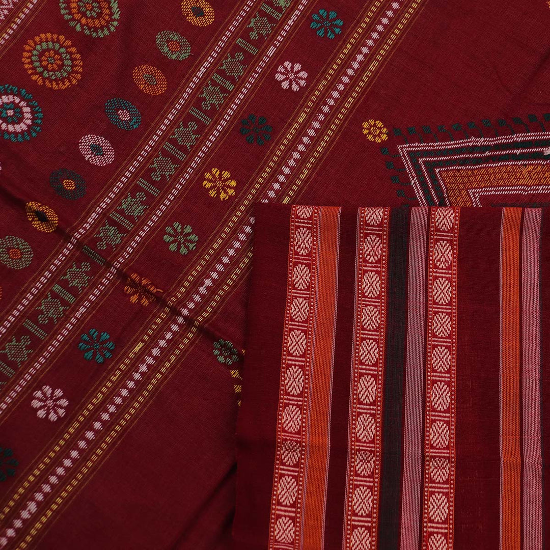 Handloom Dolabedi Cotton Ikat Saree