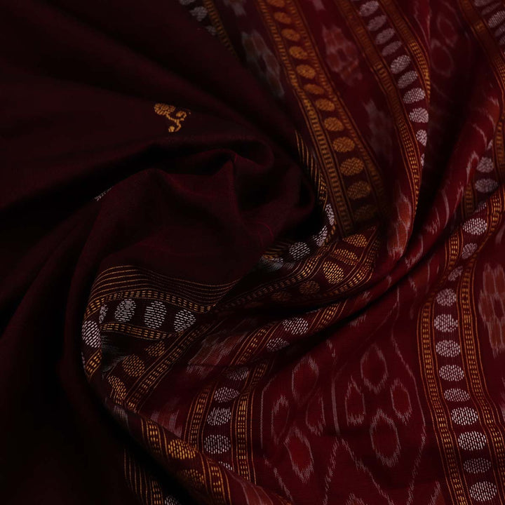 Handloom Bomkai Cotton Ikat Saree